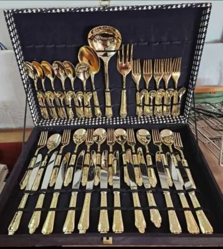 Faqueiro Italiano dourado 