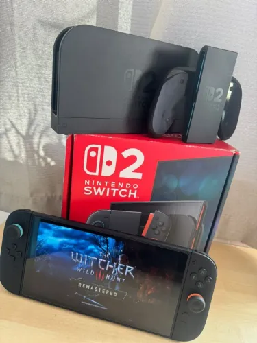 Nintendo Switch 2 (Comprado há 3 meses) + The Witcher 3 Remastered