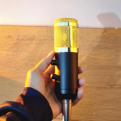Microfone para Podcast, Streamer e Games (Com Ajuste de Volume) 