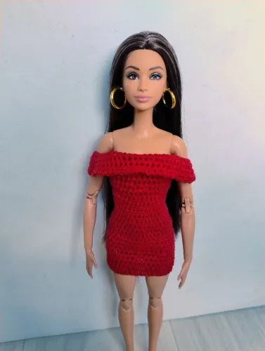 Vestido para boneca Barbie