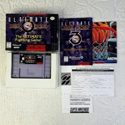 Ultimate Mortal Kombat 3 Original Americano Completo Super Nintendo - Snes. Excelente