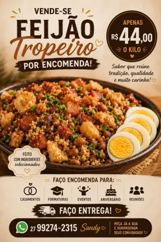 Encomenda de feijão tropeiro