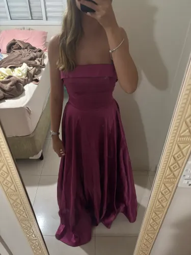 Vestido Festa Rosa P - com ajustes