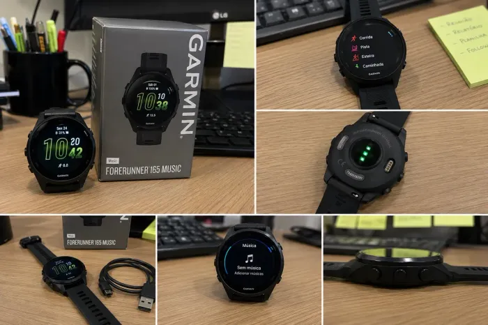 Garmin Forerunner 165 Music - Estado de Novo | 4 Meses de Uso | Na Garantia