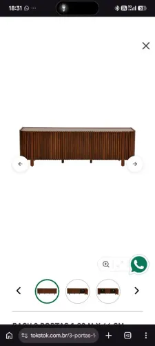 RACK 3 PORTAS 1,82 M X 46 CM HIGIENÓPOLIS