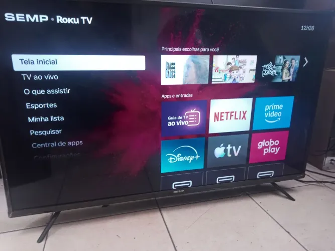 TV Semp TCL 43" smartv Roku , garantia pos venda 5 meses