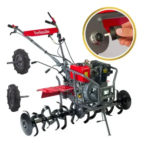 Motocultivador Branco A Diesel Bttd 10e Xs C/ Farol 10,6hp