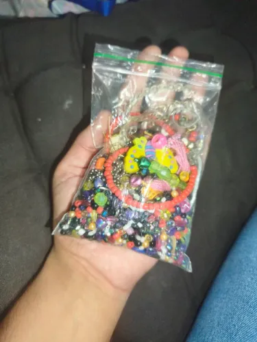 Saquinho de missangas misto