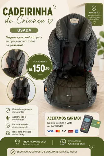 Cadeirinha de criança para carro
