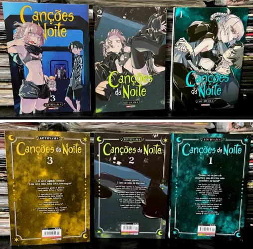 Canções da noite volumes 1, 2 e 3 mangá 