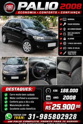 Fiat Palio Celebration 1.0 Fire Flex 8V 4P 2008
