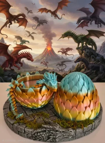 Dragao com ovo