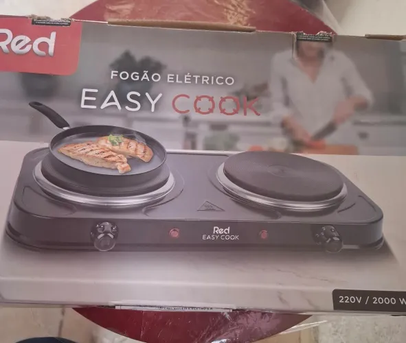 Fogão elétrico 2 bocas novo