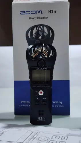 Gravador Portátil Zoom H1n Digital com Microfones Estéreo