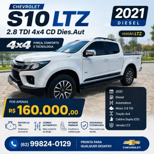 Chevrolet S10 Pick-up LTZ 2.8 TDI 4X4 CD Dies.aut 2021