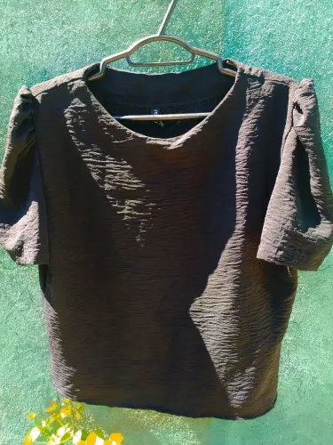 Blusa feminina estilo social semi-novo brechó desapego tamanho M outlet