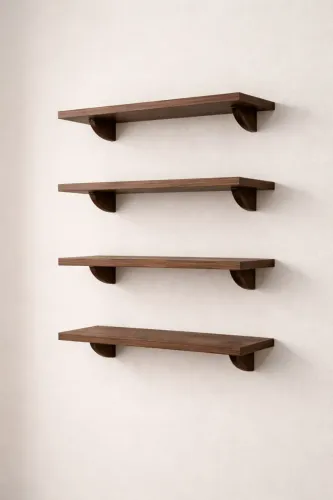 Prateleiras amadeiradas ou brancas