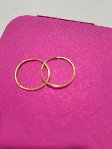 Argolas de ouro 18k 750
