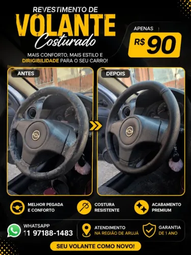 Revestimento de volante 