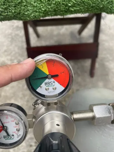 Cilindro co2 + manômetro 6kg novos