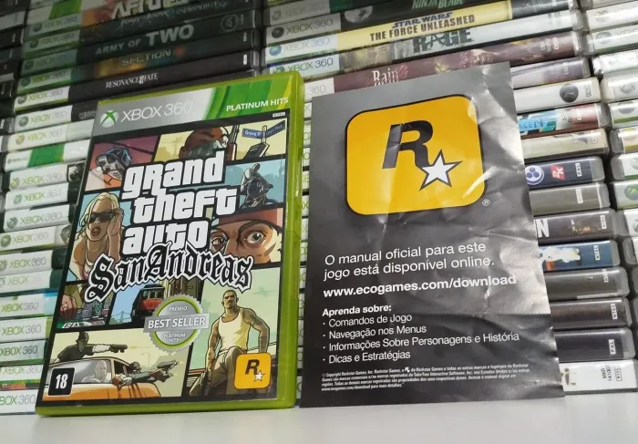 GTA SAN ANDREAS PARA XBOX 360.