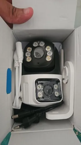 Camera segurança lente dupla