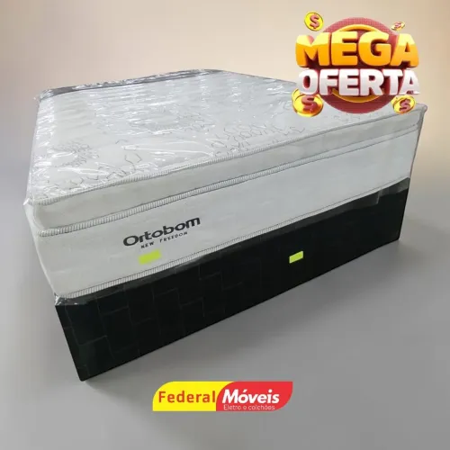 Cama Casal Box da Ortobom 1,38 Molas - Mais Vendido, Chama no WhatsApp!