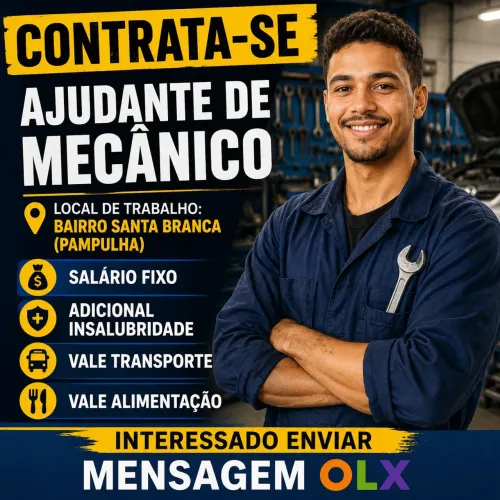 VAGA para Mecânico iniciante