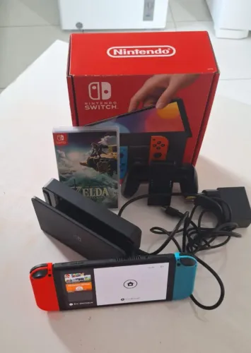 Nintendo Switch OLED completo à venda