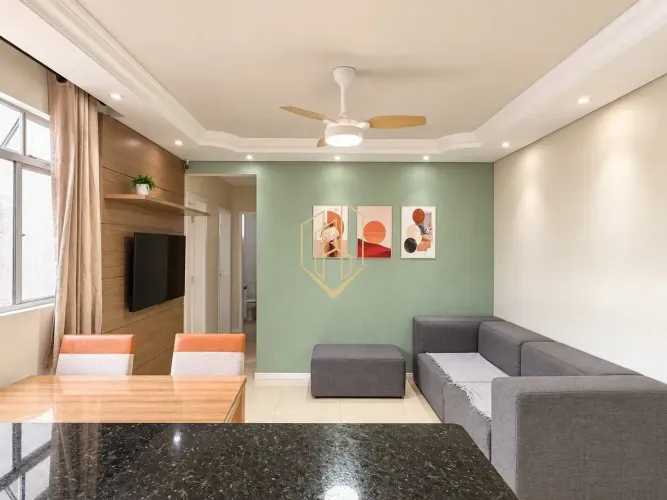 Apartamento semimobiliado com 3 quartos e 1 vaga no Uberaba