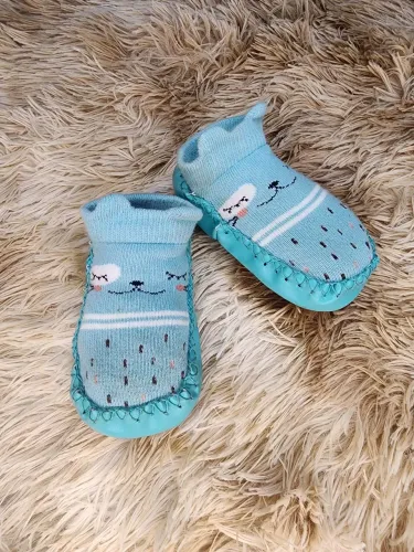 Meia sapatinho para bebê até 9 meses