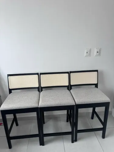 Kit banquetas, 100% madeira 