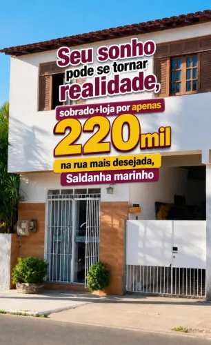 Oportunidade de investimento Sobrado+Loja na Rua mais desejada do Saldanha Marinho