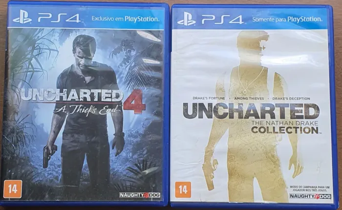 Jogos de PS4, valores de cada na descrição 