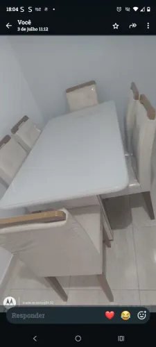 mesa de jantar nova 6 cadeira