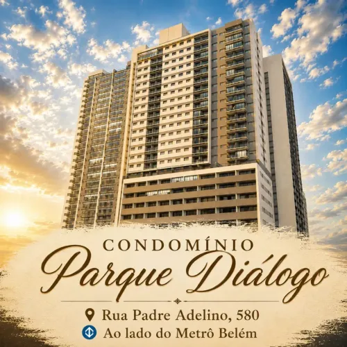 Apto Novo - Mobiliado - ao lado do Metrô Belém!
