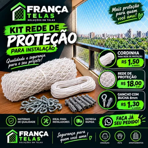 KIT REDE DE PROTEÇÃO