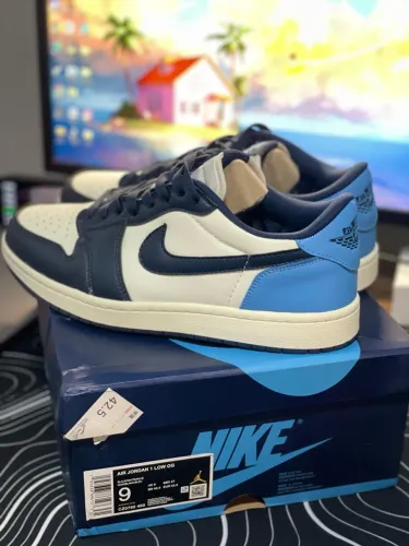 Tênis Air Jordan 1 low OG Obsidian