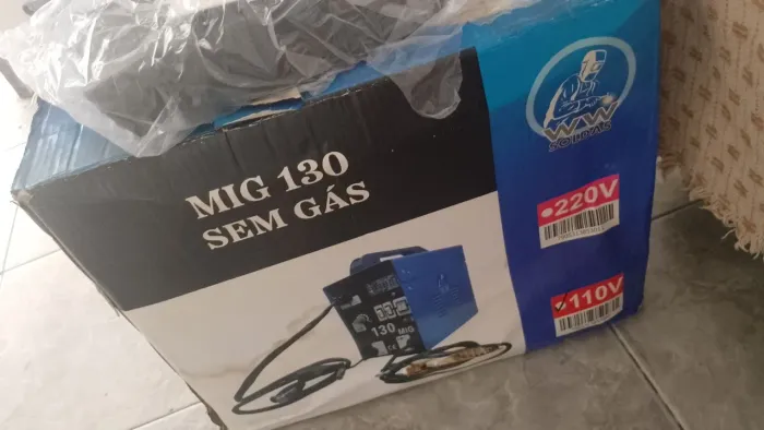Máquina de solda mig sem gás