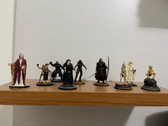 Lote 9 Miniaturas Metálicas O Senhor dos Anéis Eaglemoss - Coleção Antiga