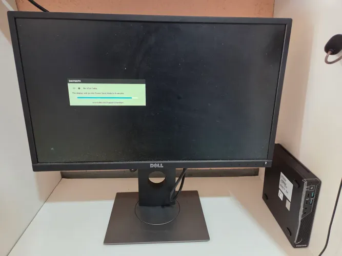 Mini pc completo i7-12700T monitor dell 22 gira 90 graus