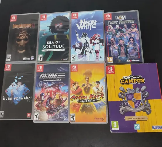 LEIA - Jogos Nintendo Switch mídia física