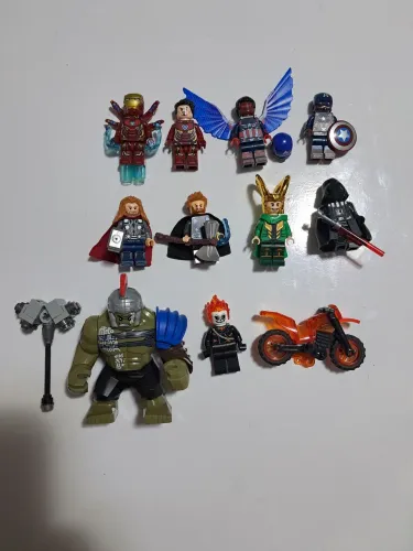 Lote minifiguras compatível Lego - Marvel, StarWars Hulk