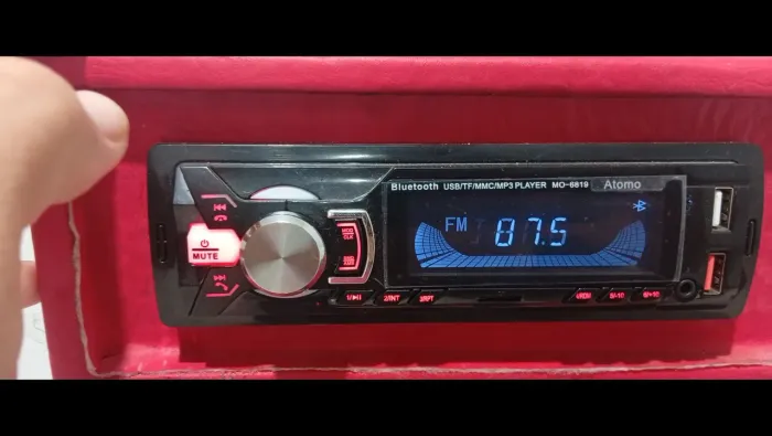Aparelho de som átomo bluetooth, Aux e rádio FM