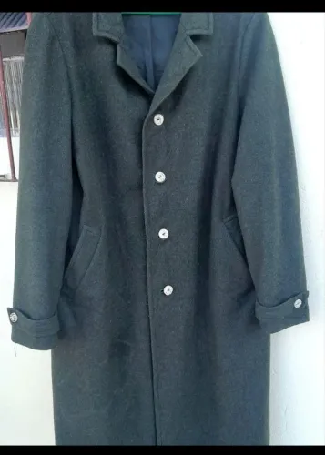 Casaco Lã Batida Tam 50 Verde Musgo Alongado Plus Size
