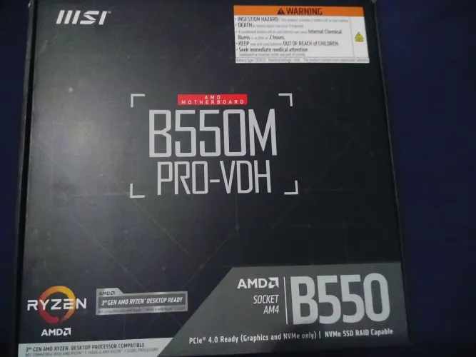 placa mãe b550m pro vdh msi