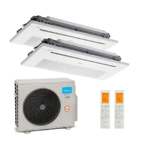 Ar Condicionado Midea 36.000 BTU Bi-Split 2 Evaporadora Cassete 1 via 18.000 BTU cada NOVO