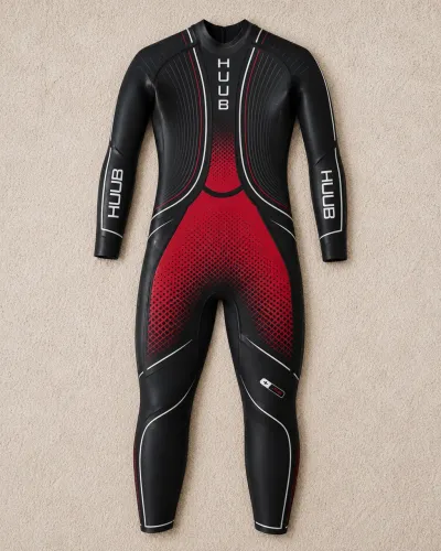 Roupa de borracha (neoprene) - HUUB Brownlee Agilis Wetsuit Red - Tam. M