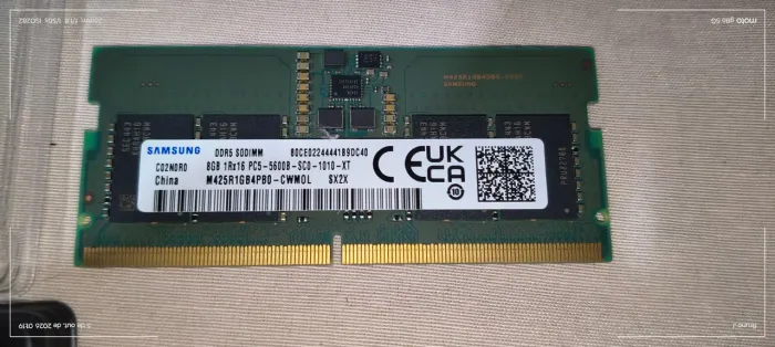 Memória ram ddr5 8 gb samsung