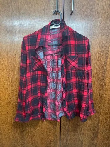 camisa hong xadrez feminina g